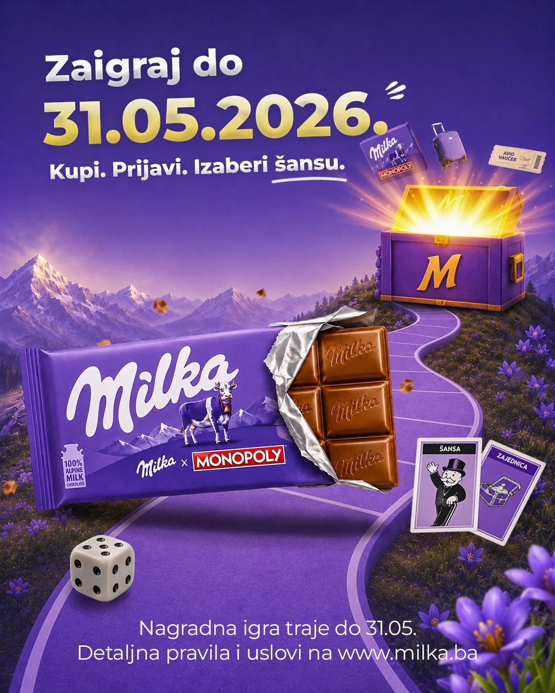 Milka nagradna igra sa rokom do 31. maja 2026.