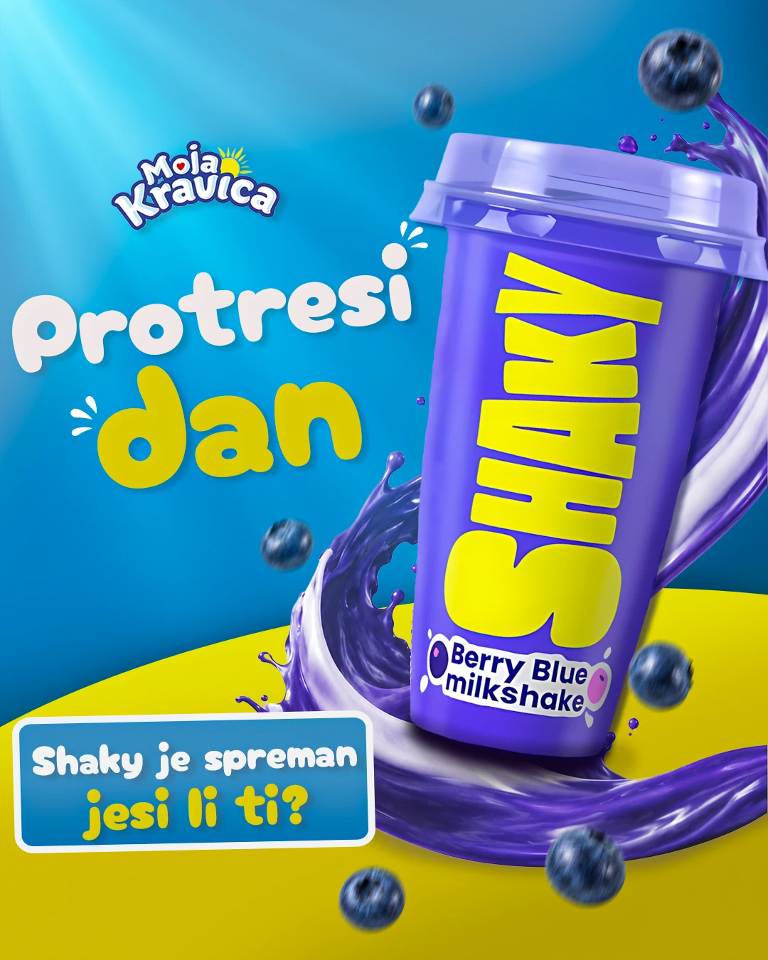 Moja Kravica Shake produktni vizual Protresi dan