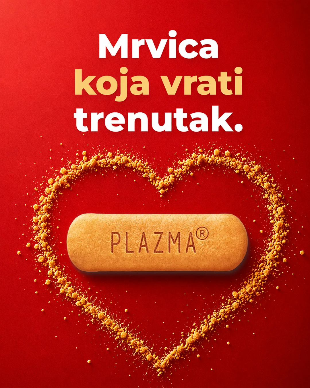 Plazma kampanjski vizual Mrvica koja vrati trenutak