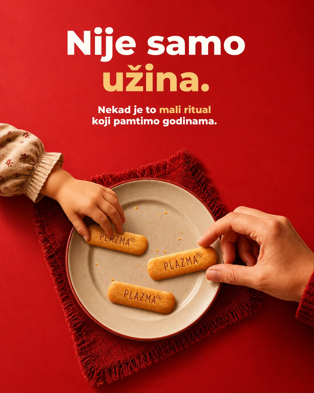Plazma kampanjski vizual Nije samo užina