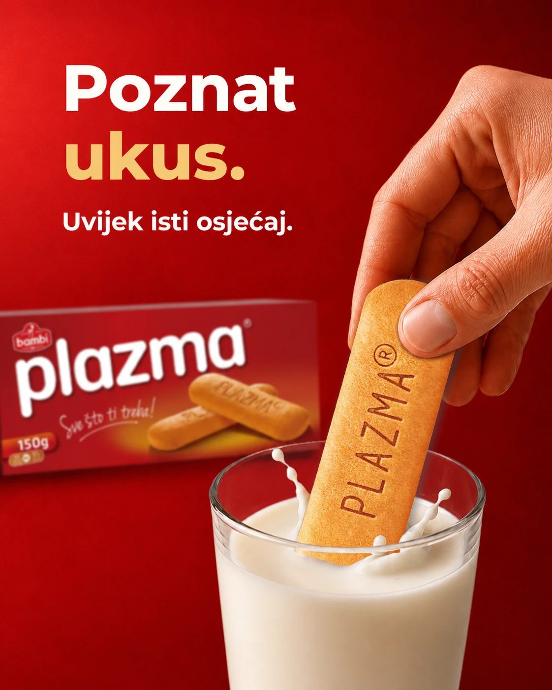 Plazma kampanjski vizual Poznat ukus