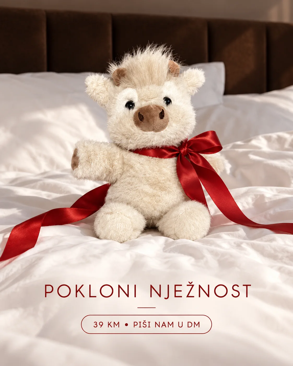 Kravica Koja Trči objava Pokloni nježnost
